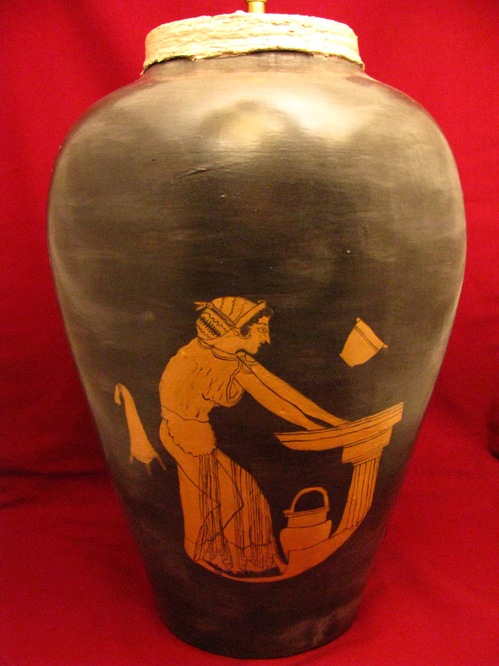 Household Greek lamp view B.